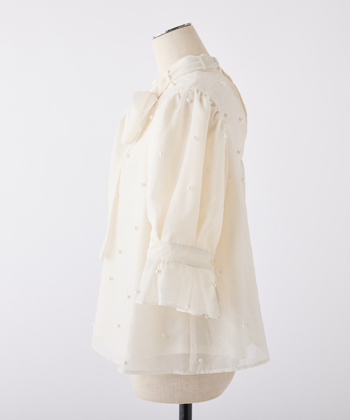 one after another NICE CLAUP（ワンアフターアナザーナイスクラップ）の「取り外し可能/ボウタイアソートブラウス（シャツ/ブラウス・レディース・アイボリー/アイボリー系/オフホワイト/ブラック・FREE）」の22枚目の写真