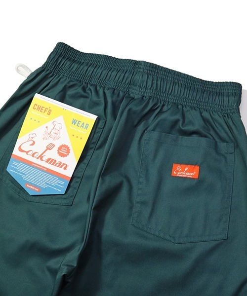 COOKMAN(クックマン)の「Cookman クックマン シェフ ショートパンツ ハーフパンツ イージーパンツ Lincoln Green(その他パンツ・メンズ・グリーン・MEDIUM/LARGE)」の2枚目の写真