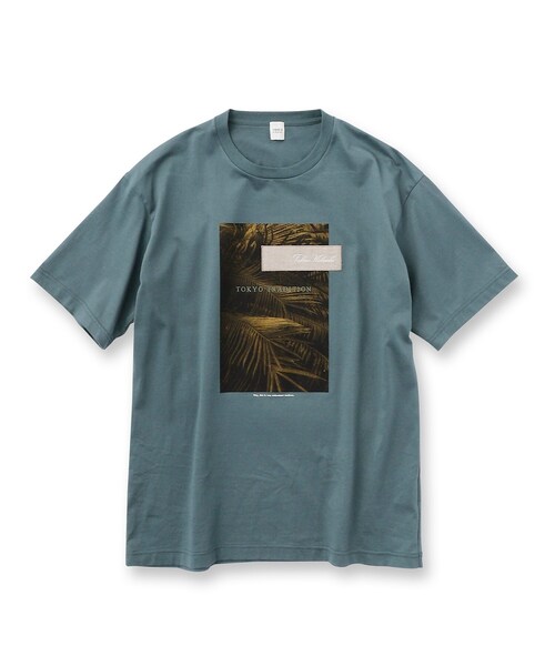 TAKEO KIKUCHI（タケオキクチ）の「◆【プリントT】ボタニカル フォト Tシャツ（Tシャツ/カットソー・メンズ・ネイビー/ホワイト/ブラック・01/02/03/04）」の4枚目の写真