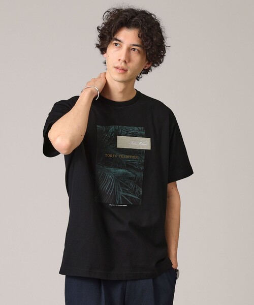 TAKEO KIKUCHI（タケオキクチ）の「◆【プリントT】ボタニカル フォト Tシャツ（Tシャツ/カットソー・メンズ・ネイビー/ホワイト/ブラック・01/02/03/04）」の10枚目の写真