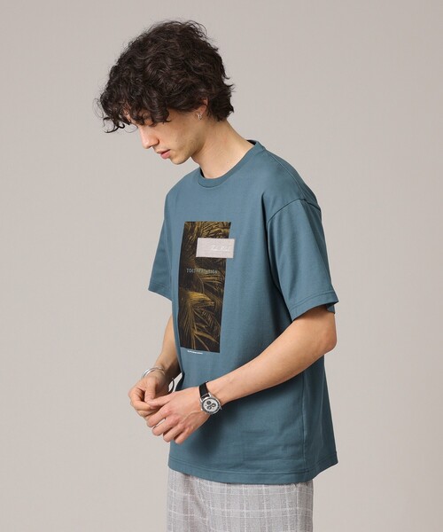 TAKEO KIKUCHI（タケオキクチ）の「◆【プリントT】ボタニカル フォト Tシャツ（Tシャツ/カットソー・メンズ・ネイビー/ホワイト/ブラック・01/02/03/04）」の15枚目の写真