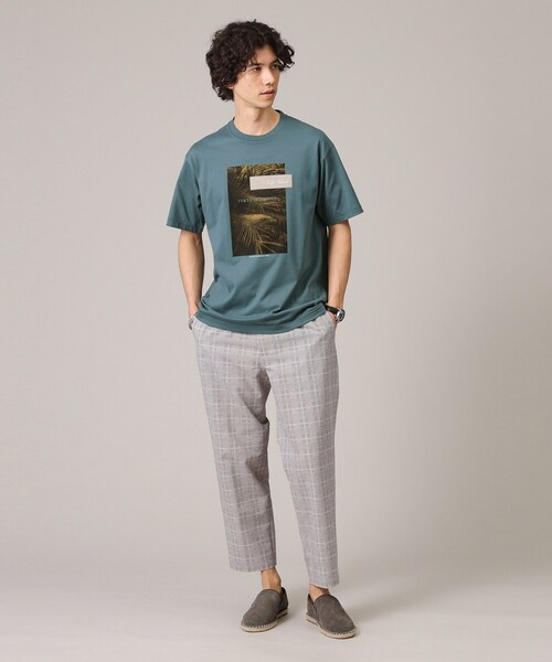 TAKEO KIKUCHI（タケオキクチ）の「◆【プリントT】ボタニカル フォト Tシャツ（Tシャツ/カットソー・メンズ・ネイビー/ホワイト/ブラック・01/02/03/04）」の17枚目の写真