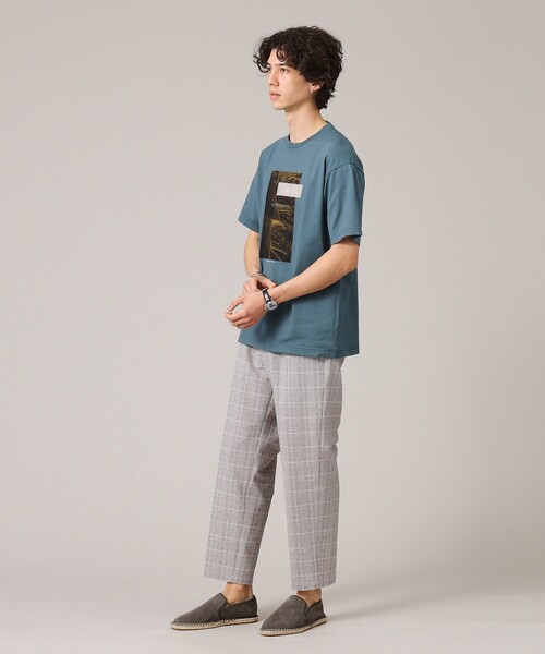 TAKEO KIKUCHI（タケオキクチ）の「◆【プリントT】ボタニカル フォト Tシャツ（Tシャツ/カットソー・メンズ・ネイビー/ホワイト/ブラック・01/02/03/04）」の18枚目の写真