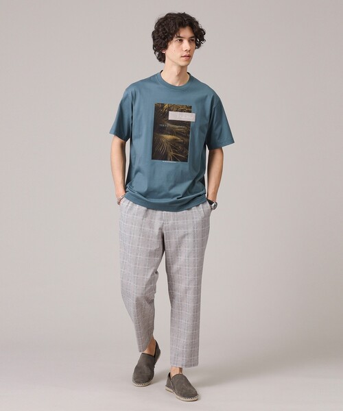 TAKEO KIKUCHI（タケオキクチ）の「◆【プリントT】ボタニカル フォト Tシャツ（Tシャツ/カットソー・メンズ・ネイビー/ホワイト/ブラック・01/02/03/04）」の19枚目の写真