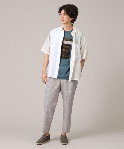 TAKEO KIKUCHI（タケオキクチ）の「◆【プリントT】ボタニカル フォト Tシャツ（Tシャツ/カットソー・メンズ・ネイビー/ホワイト/ブラック・01/02/03/04）」の20枚目の写真