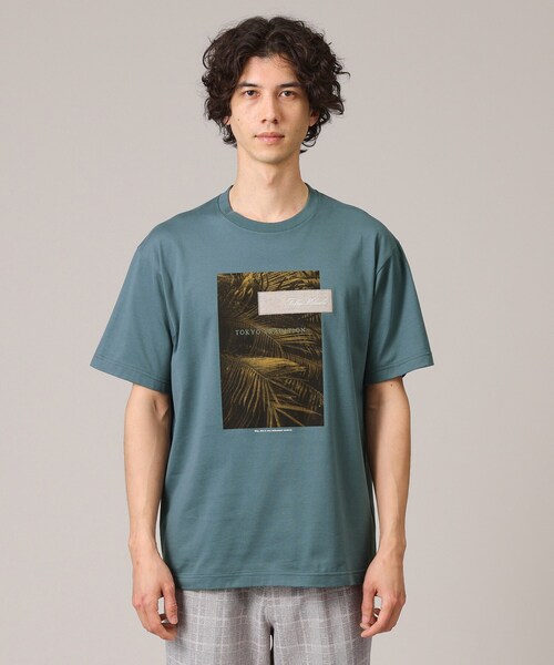 TAKEO KIKUCHI（タケオキクチ）の「◆【プリントT】ボタニカル フォト Tシャツ（Tシャツ/カットソー・メンズ・ネイビー/ホワイト/ブラック・01/02/03/04）」の22枚目の写真