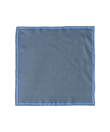 BEAMS F | FRANCO BASSI / シルク ハウンドトゥース ポケットスクエア(ハンカチ/ハンドタオル)