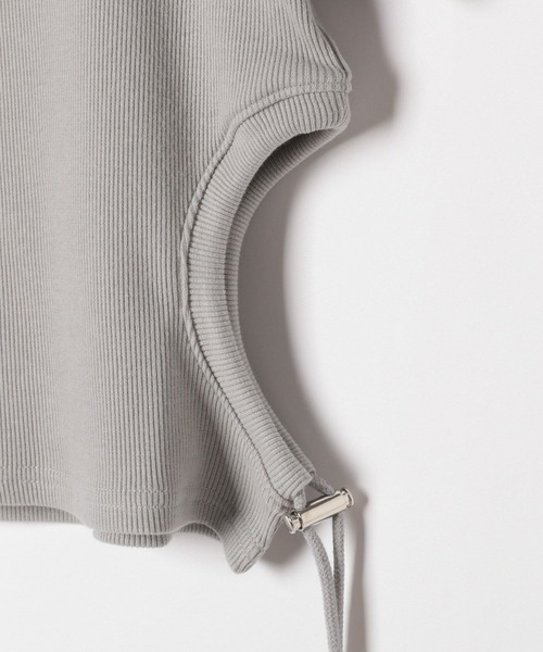 Heather(ヘザー)の「カットアウトドロストTEE 118720(Tシャツ/カットソー・レディース・ブラック/ホワイト/グレー・FREE)」の8枚目の写真