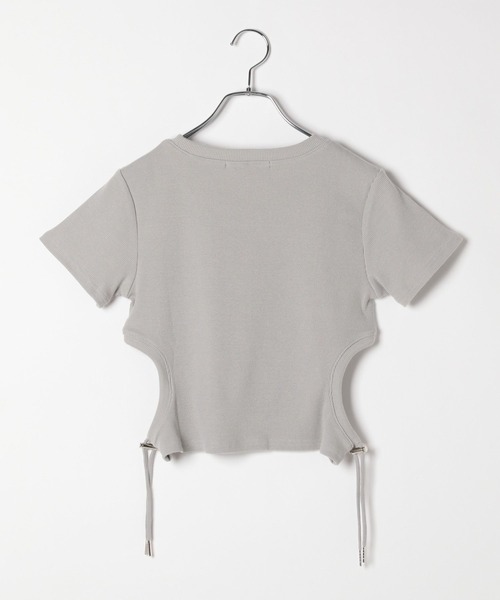 Heather(ヘザー)の「カットアウトドロストTEE 118720(Tシャツ/カットソー・レディース・ブラック/ホワイト/グレー・FREE)」の9枚目の写真