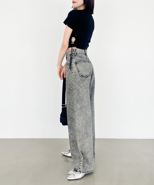 Heather(ヘザー)の「カットアウトドロストTEE 118720(Tシャツ/カットソー・レディース・ブラック/ホワイト/グレー・FREE)」の21枚目の写真