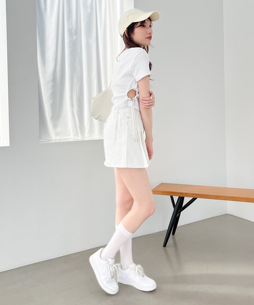 Heather(ヘザー)の「カットアウトドロストTEE 118720(Tシャツ/カットソー・レディース・ブラック/ホワイト/グレー・FREE)」の17枚目の写真