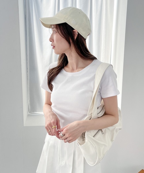 Heather(ヘザー)の「カットアウトドロストTEE 118720(Tシャツ/カットソー・レディース・ブラック/ホワイト/グレー・FREE)」の14枚目の写真