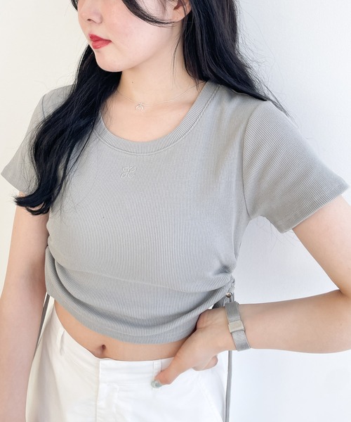 Heather(ヘザー)の「カットアウトドロストTEE 118720(Tシャツ/カットソー・レディース・ブラック/ホワイト/グレー・FREE)」の22枚目の写真