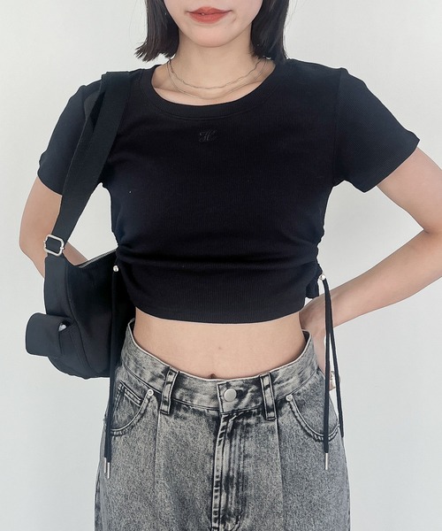 Heather(ヘザー)の「カットアウトドロストTEE 118720(Tシャツ/カットソー・レディース・ブラック/ホワイト/グレー・FREE)」の18枚目の写真