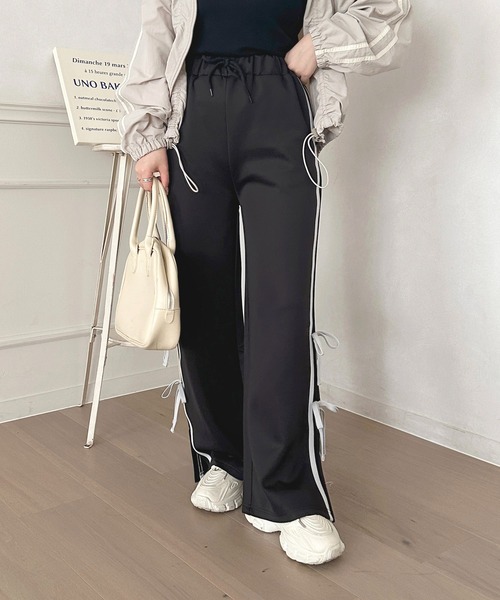 apres jour（アプレジュール）の「リボンラインパンツ【ZOZOTOWN限定アイテム】（その他パンツ・レディース・ブラック/ピンクベージュ/アイボリー・MEDIUM/SMALL/X-LARGE）」の14枚目の写真