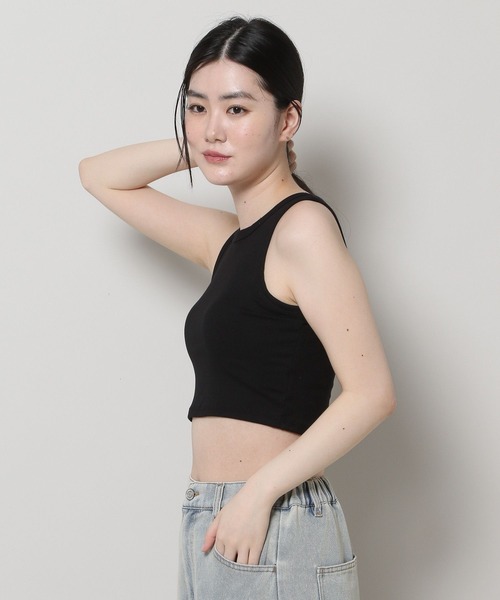 3.3 Field Trip （3.3フィールドトリップ）の「3.3 Field Trip／ホールターネックTOP（タンクトップ・レディース・アイボリー/ブラック・FREE）」の7枚目の写真