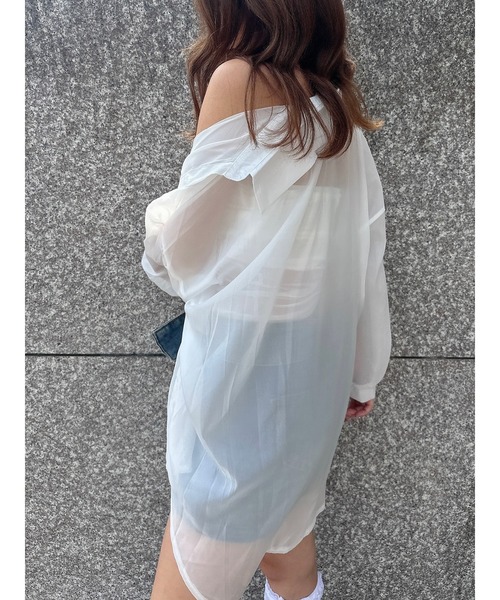 DURAS（デュラス）の「Ｓｈｅａｒ　ｂｅａｒ　ｔｏｐ（チューブトップ・レディース・ブラック/ホワイト・FREE）」の6枚目の写真