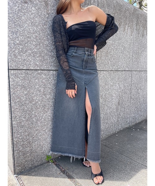 DURAS（デュラス）の「Ｓｈｅａｒ　ｂｅａｒ　ｔｏｐ（チューブトップ・レディース・ブラック/ホワイト・FREE）」の14枚目の写真