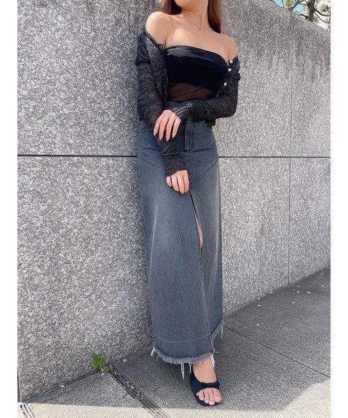 DURAS（デュラス）の「Ｓｈｅａｒ　ｂｅａｒ　ｔｏｐ（チューブトップ・レディース・ブラック/ホワイト・FREE）」の15枚目の写真