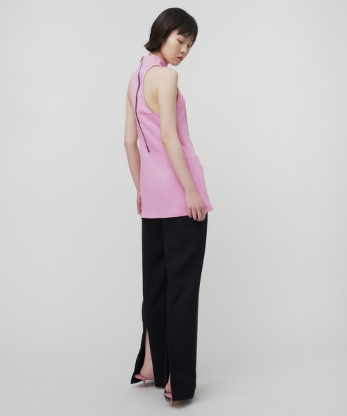 ブラウス シャツ DOUBLE CLOTH  HALTER NECK BLOUSE / ダブルクロスホルターネックブラウス レディース セール】DOUBLE CLOTH HALTER NECK BLOUSE / ダブルクロス
