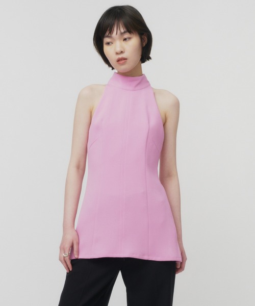 anuans ダブルクロスドレープネックブラウス anuans｜ダブルクロスドレープネックブラウス | Rakuten Fashion