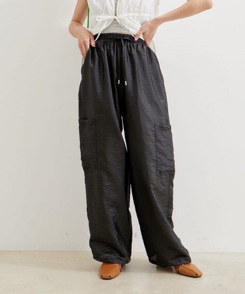 VIS（ビス）の「【洗える】シアーカーゴパンツ（カーゴパンツ・レディース・ブラック/ブラウン/ピンク・FREE）」の18枚目の写真