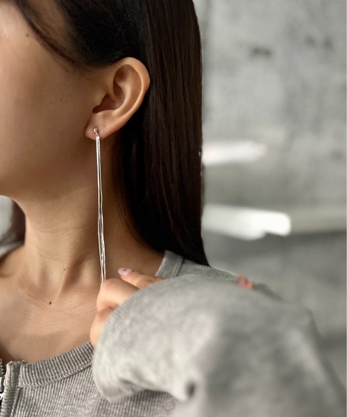 Burner(バーナー)の「【CHI SELECT】ロング ピアス ミニパール chi-pierce-00495 U(ピアス(両耳用)・レディース・ゴールド/シルバー・FREE)」の4枚目の写真