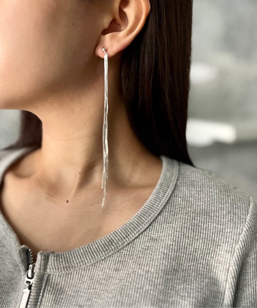 Burner(バーナー)の「【CHI SELECT】ロング ピアス ミニパール chi-pierce-00495 U(ピアス(両耳用)・レディース・ゴールド/シルバー・FREE)」の5枚目の写真