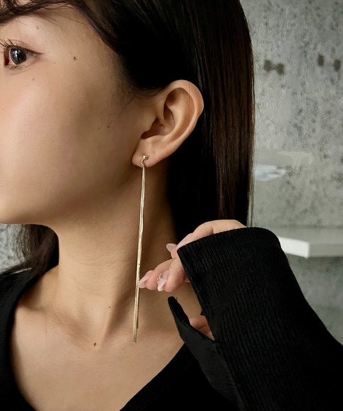 Burner(バーナー)の「【CHI SELECT】ロング ピアス ミニパール chi-pierce-00495 U(ピアス(両耳用)・レディース・ゴールド/シルバー・FREE)」の6枚目の写真