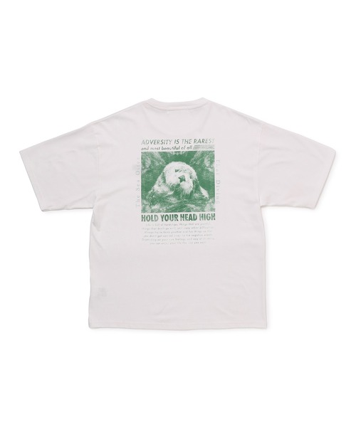 j.n.r.d(ジェー・エヌ・アール・ディー)の「j.n.r.d/エシカルモチーフバックプリントTシャツ(Tシャツ/カットソー・メンズ・ネイビー/ピンク/ホワイト・M/LL/L)」の2枚目の写真