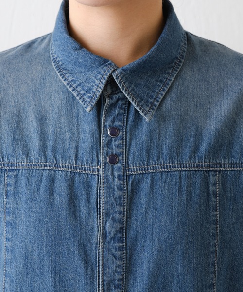 Q.anos/ボウタイデニムシャツ（シャツ/ブラウス）｜COLLAGE