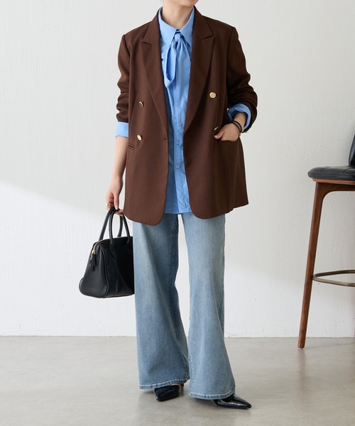 美品 コラージュガリャルダガランテ Q.anos ボウタイデニムシャツ コラージュガリャルダガランテ Q.anos/ボウタイデニムシャツ - メルカリ