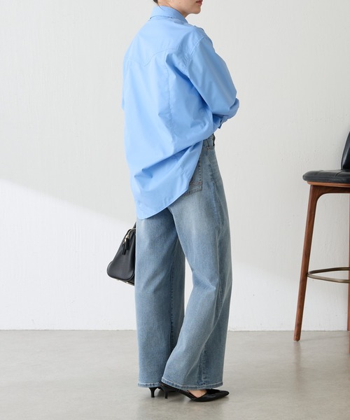Q.anos/ボウタイデニムシャツ（シャツ/ブラウス）｜COLLAGE