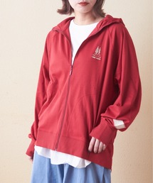 40/-スムースUVカットラグランスリーブジップパーカー