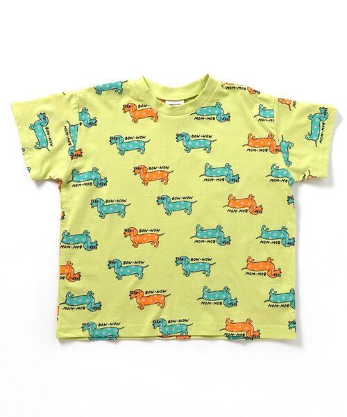 BREEZE(ブリーズ)の「【WEB限定】総柄POPTシャツ(Tシャツ/カットソー・キッズ・ライム/パープル/ブラック/アイボリー/ブルー・80/90/100/110/120/130/140)」の9枚目の写真