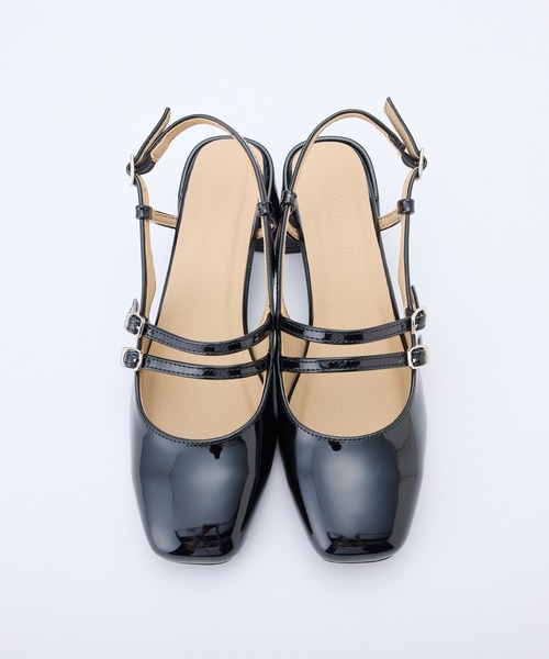 one after another NICE CLAUP（ワンアフターアナザーナイスクラップ）の「ダブルストラップバックベルトパンプス（パンプス・レディース・シルバー/ブラック/テラコッタ・S/M/L）」の9枚目の写真