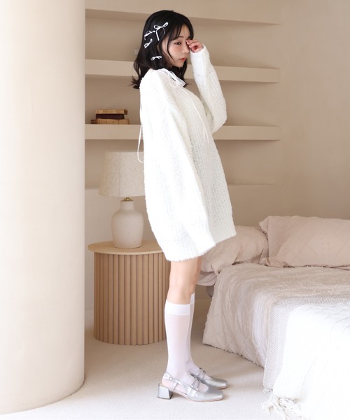 one after another NICE CLAUP（ワンアフターアナザーナイスクラップ）の「ダブルストラップバックベルトパンプス（パンプス・レディース・シルバー/ブラック/テラコッタ・S/M/L）」の14枚目の写真