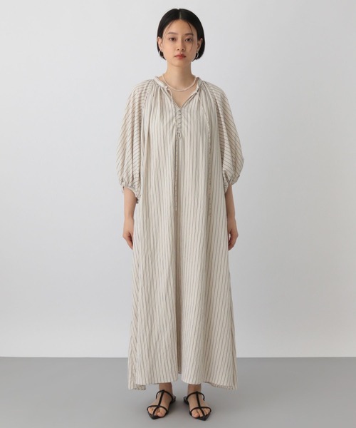 セール】ストライプバルーンワンピース（ワンピース）｜A part by