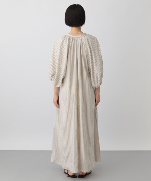 新品♡バルーンワンピース セール】ストライプバルーンワンピース（ワンピース）｜A part