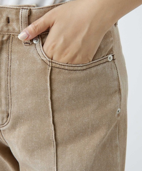 THE PAUSE(ザ ポーズ)の「【THE PAUSE】ストレートデニムパンツ(デニムパンツ・レディース・ブルー/サンドベージュ・36/38)」の11枚目の写真