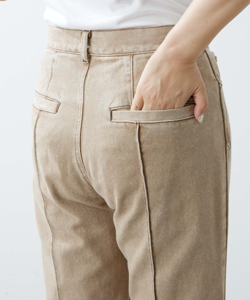 THE PAUSE(ザ ポーズ)の「【THE PAUSE】ストレートデニムパンツ(デニムパンツ・レディース・ブルー/サンドベージュ・36/38)」の10枚目の写真