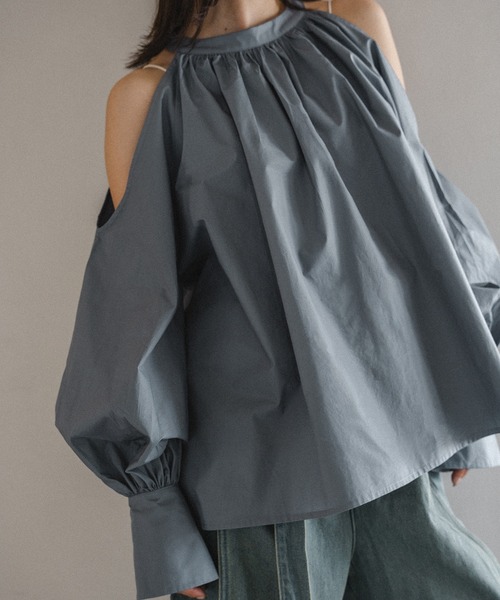 mideal（マイディール）の「open shoulder blouse / オープン