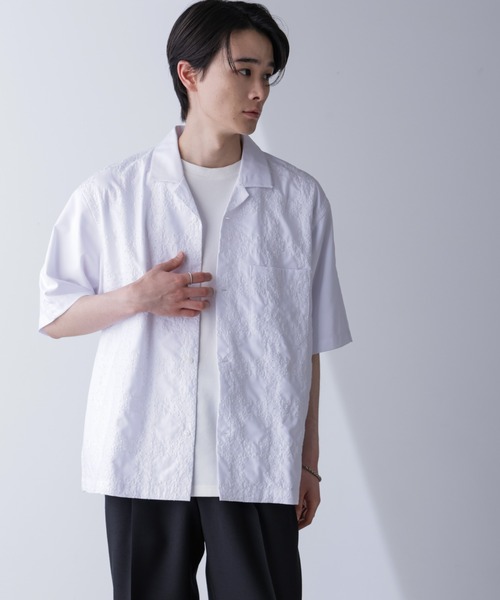 【24ss】NEEDLES×ナノユニバース別注 サテンシャツ M Needles 24SS EXCLUSIVE COLLECTION｜ナノ・ユニバース公式通販