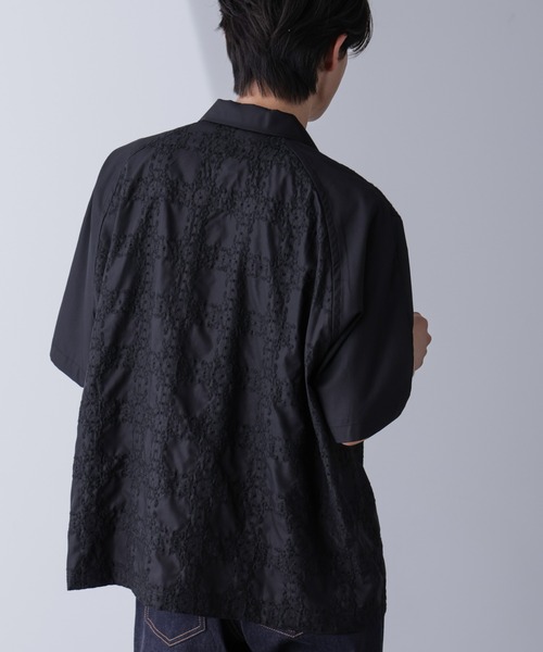 【24ss】NEEDLES×ナノユニバース別注 サテンシャツ M Needles 24SS EXCLUSIVE COLLECTION｜ナノ・ユニバース公式通販