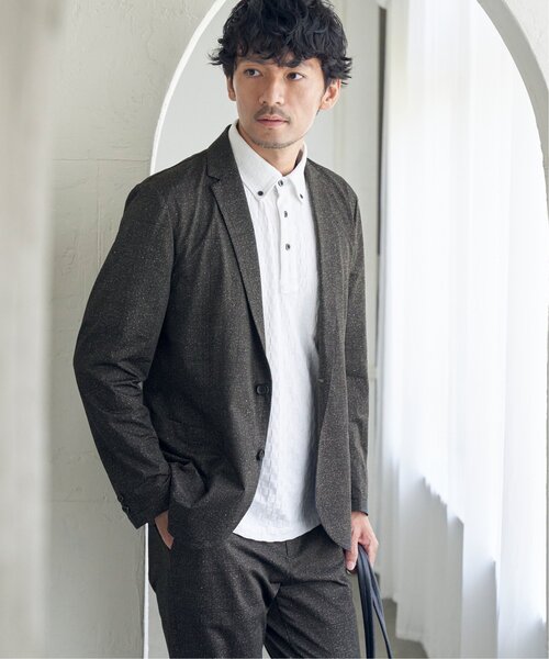 IKKA LOUNGE(イッカラウンジ)の「GOKU楽ワークAIR ジャケット(テーラードジャケット・メンズ・ネイビー/ブラック・XL/M/L/S)」の3枚目の写真