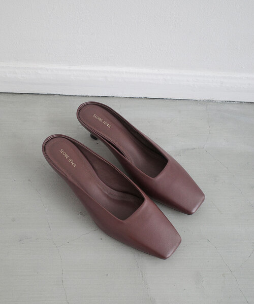 SLOBE IENA（スローブイエナ）の「SLOBE スクエアトゥミュール（パンプス・レディース・ベージュ/ブラウン・22.5cm/23cm/23.5cm/24cm/24.5cm）」の21枚目の写真