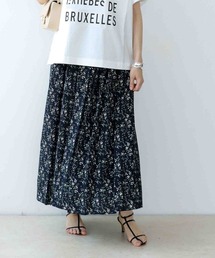 AMARAプリント ギャザースカート