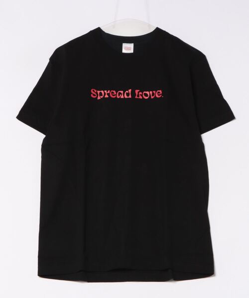 NO WAY(ノーウェイ)の「/Spread Love/オリジナルプリント S/S T(Tシャツ/カットソー・レディース・ホワイト/ブラック・MEDIUM/LARGE/SMALL)」の2枚目の写真