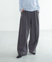 yuw | TRタックワイドパンツ 150003(スラックス)