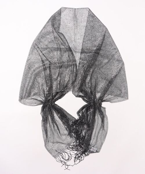 mimis（ミイーミイーズ）の「パール付き オケージョンショール　ストール　日本製（ストール/ショール・レディース・ベージュ/シルバー/ブラック/ピンク・FREE）」の9枚目の写真